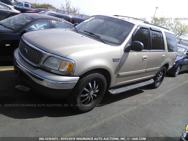 1FMRU1561YLB08129 - 2000 FORD EXPEDITION XLT ოქროსფერი ფოტო 2