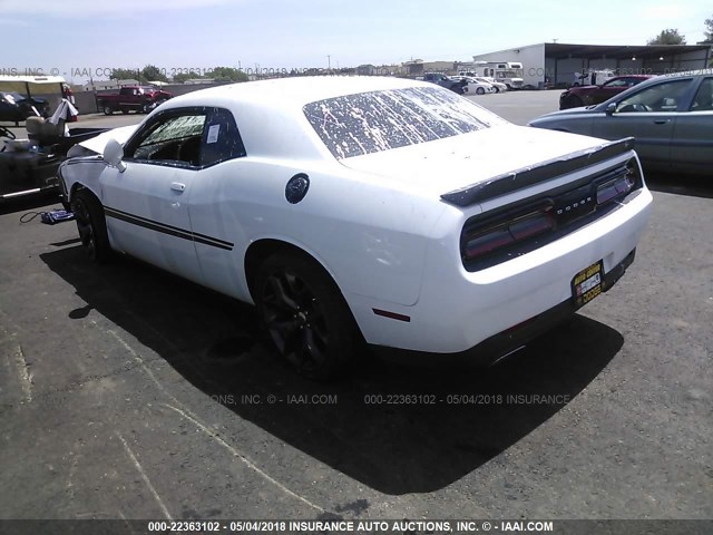 2C3CDZAG1HH629330 - 2017 DODGE CHALLENGER SXT WHITE photo 3