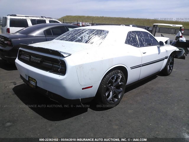 2C3CDZAG1HH629330 - 2017 DODGE CHALLENGER SXT WHITE photo 4