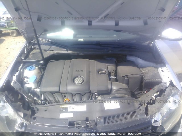 WVWDB7AJ7DW133255 - 2013 VOLKSWAGEN GOLF SILVER photo 10