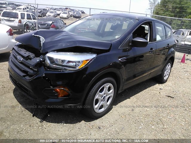 1FMCU0F71HUD49013 - 2017 FORD ESCAPE S BLACK photo 2