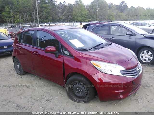 3N1CE2CP1EL370602 - 2014 NISSAN VERSA NOTE S/S PLUS/SV/SL RED photo 1