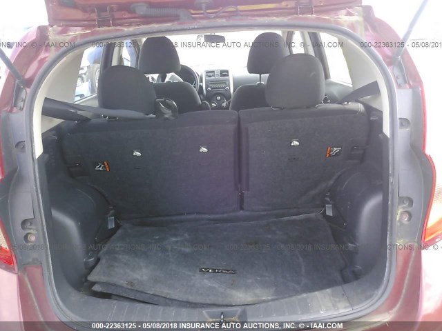 3N1CE2CP1EL370602 - 2014 NISSAN VERSA NOTE S/S PLUS/SV/SL RED photo 6