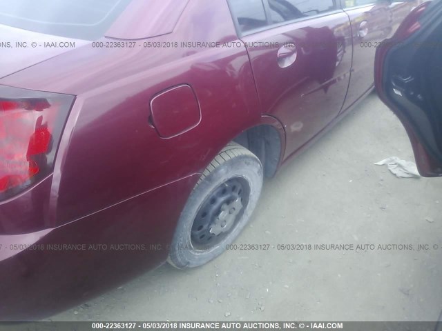 1G8AJ52F45Z156278 - 2005 SATURN ION LEVEL 2 RED photo 6