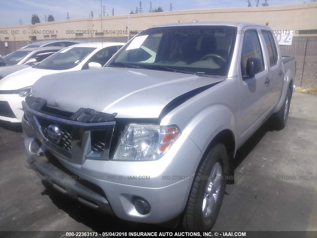 1N6AD0ER5DN727785 - 2013 NISSAN FRONTIER S/SV/SL/PRO-4X SILVER photo 2