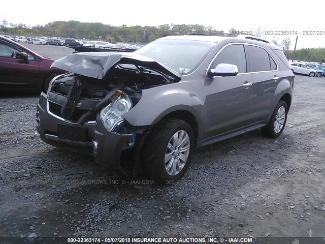 2CNFLGEY7A6227652 - 2010 CHEVROLET EQUINOX LTZ TAN photo 2