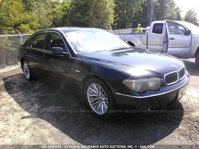 WBAGN63433DR10561 - 2003 BMW 745 LI შავი ფოტო 1