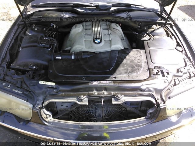 WBAGN63433DR10561 - 2003 BMW 745 LI შავი ფოტო 10