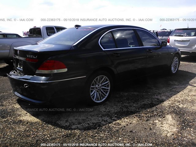 WBAGN63433DR10561 - 2003 BMW 745 LI შავი ფოტო 4