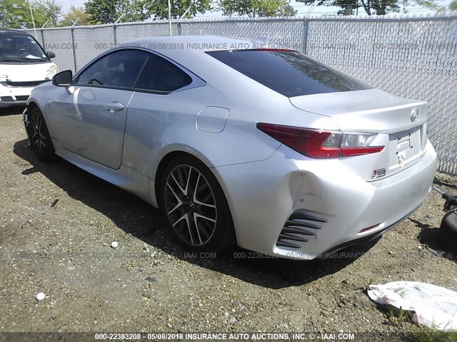 JTHHA5BC0G5001987 - 2016 LEXUS RC 200T SILVER photo 3