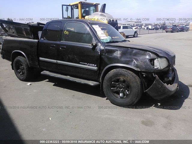 5TBRU34165S449552 - 2005 TOYOTA TUNDRA ACCESS CAB SR5 BLACK photo 1