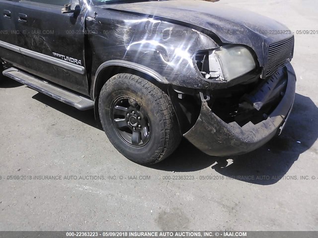 5TBRU34165S449552 - 2005 TOYOTA TUNDRA ACCESS CAB SR5 BLACK photo 6