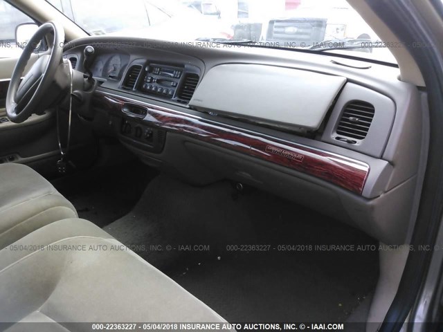 2MEFM74W31X664526 - 2001 MERCURY GRAND MARQUIS GS BEIGE photo 5