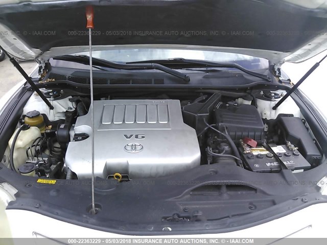 4T1BK46K57U517750 - 2007 TOYOTA CAMRY NEW GENERAT LE/XLE/SE WHITE photo 10
