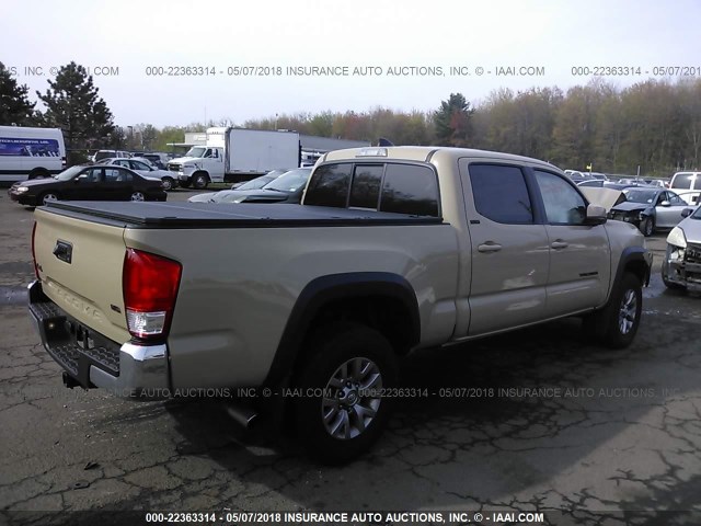 3TMDZ5BN2HM014889 - 2017 TOYOTA TACOMA DBL CAB/SR5/TRD SPORT/OR BEIGE photo 4