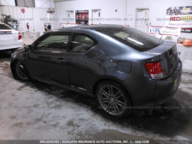 JTKJF5C74D3058263 - 2013 TOYOTA SCION TC 灰色 照片 3