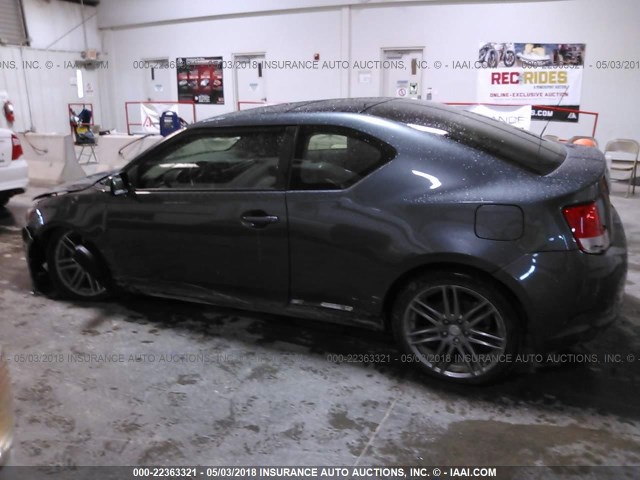 JTKJF5C74D3058263 - 2013 TOYOTA SCION TC GRAY photo 6