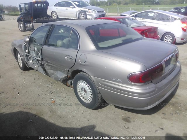 1G4HR54K71U222123 - 2001 BUICK LESABRE LIMITED Champagne photo 3