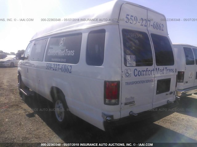 1FTNS1EW6DDB18586 - 2013 FORD ECONOLINE E150 VAN WHITE photo 3