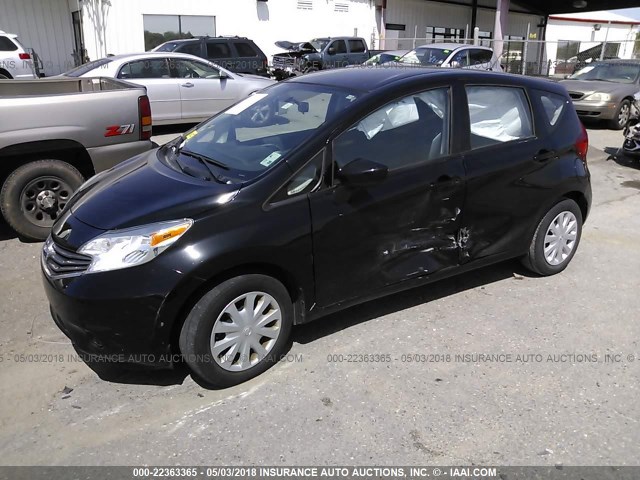 3N1CE2CP4FL376749 - 2015 NISSAN VERSA NOTE S/S PLUS/SV/SL/SR BLACK photo 2