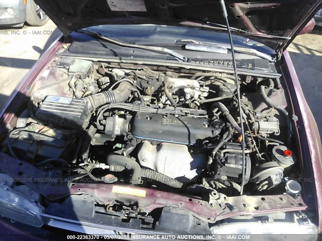 1HGCB7658MA185158 - 1991 HONDA ACCORD LX/EX RED photo 10