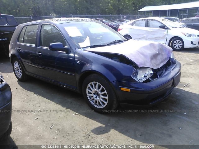 9BWGL61J454023724 - 2005 VOLKSWAGEN GOLF GLS BLUE photo 1