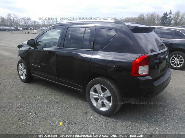 1C4NJCEB7DD102330 - 2013 JEEP COMPASS LATITUDE 黑色 照片 3