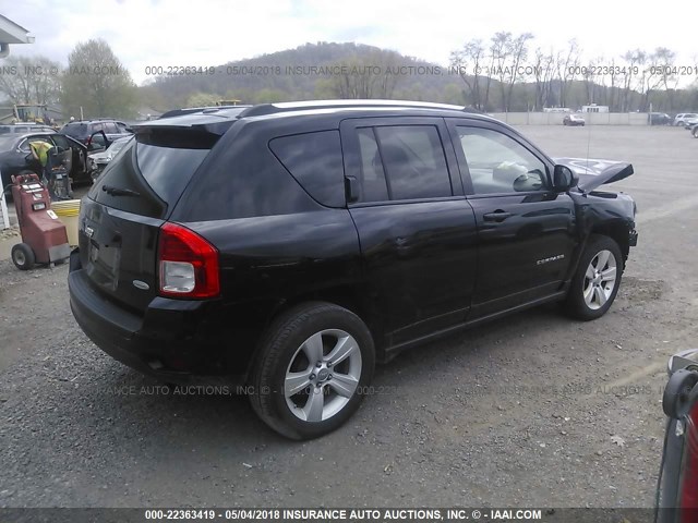 1C4NJCEB7DD102330 - 2013 JEEP COMPASS LATITUDE 黑色 照片 4