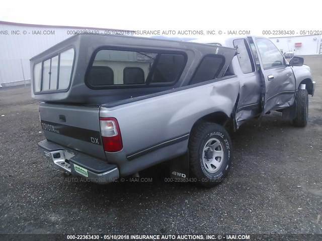 JT4VD22E1S0005936 - 1995 TOYOTA T100 XTRACAB DX GRAY photo 4