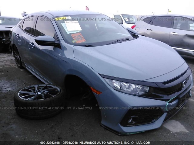 SHHFK7H49JU208500 - 2018 HONDA CIVIC SPORT GRAY photo 1