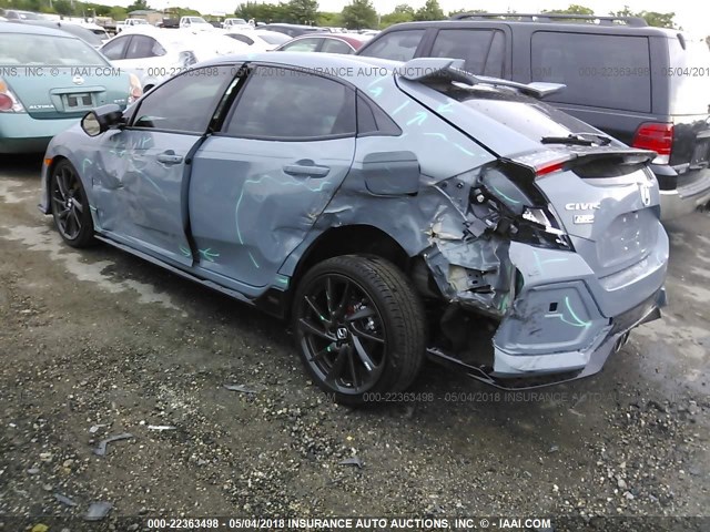 SHHFK7H49JU208500 - 2018 HONDA CIVIC SPORT GRAY photo 3