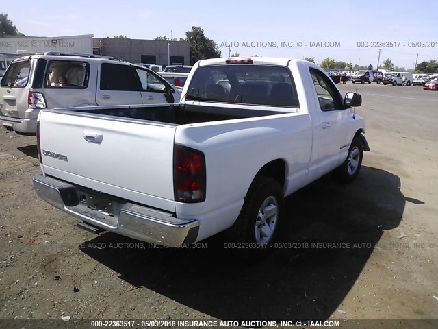 1D7HA16K03J513915 - 2003 DODGE RAM 1500 ST WHITE photo 4