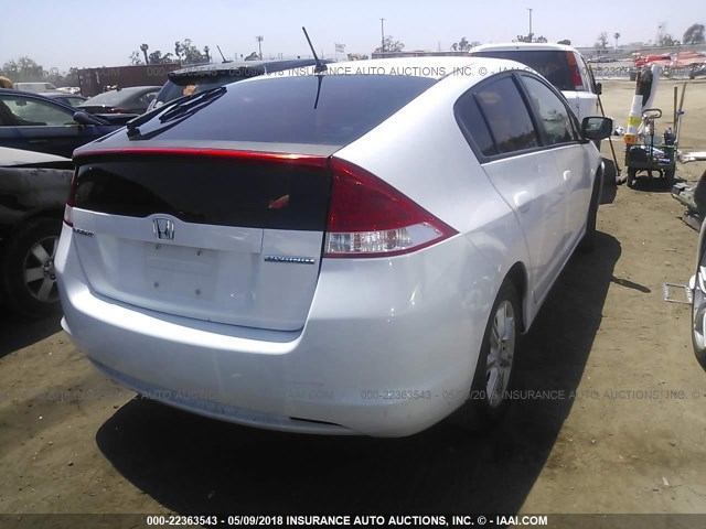 JHMZE2H75AS030489 - 2010 HONDA INSIGHT EX WHITE photo 4