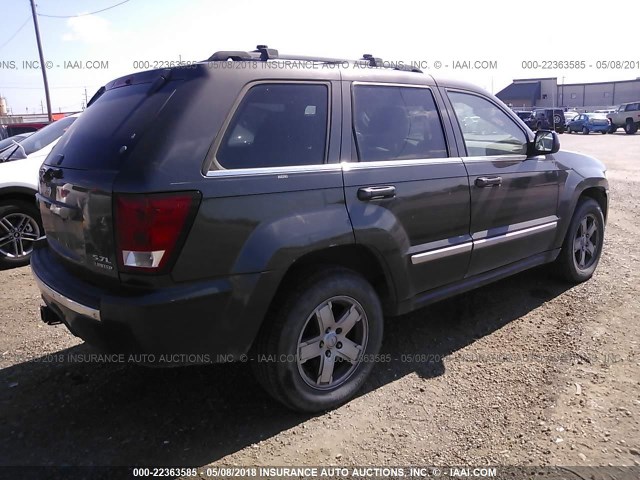 1J8HR58245C644577 - 2005 JEEP GRAND CHEROKEE LIMITED GRAY photo 4