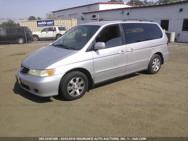 5FNRL189X4B021064 - 2004 HONDA ODYSSEY EXL GRAY photo 2