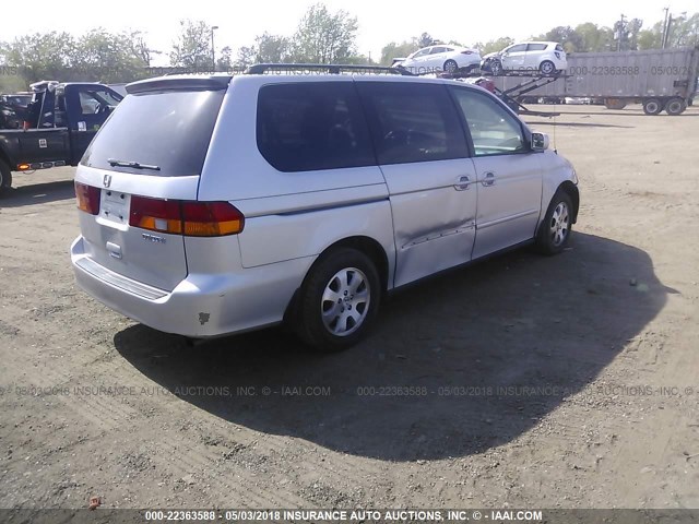 5FNRL189X4B021064 - 2004 HONDA ODYSSEY EXL GRAY photo 4