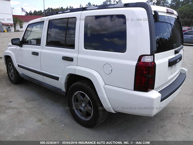 1J8HH48KX6C204958 - 2006 JEEP COMMANDER WHITE photo 3