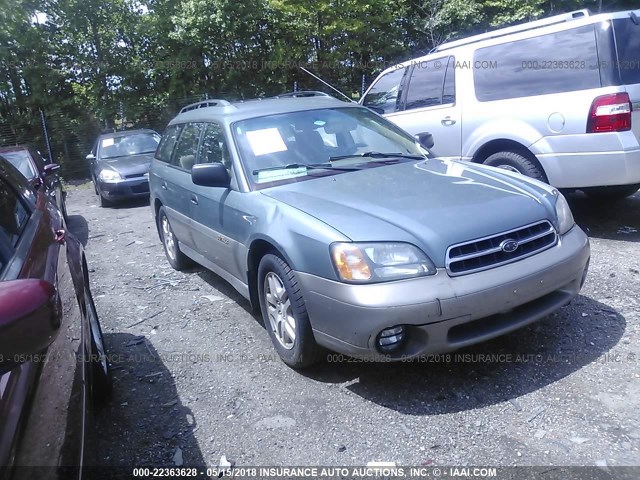 4S3BH675617623900 - 2001 SUBARU LEGACY OUTBACK AWP 绿色 照片 1