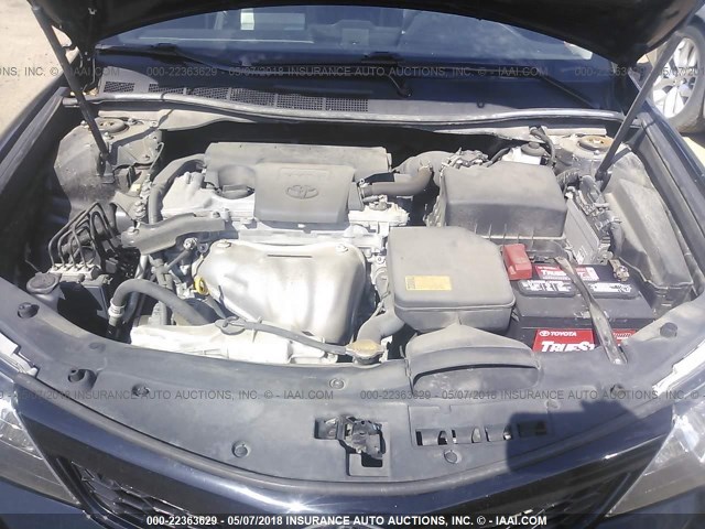 4T1BF1FK3CU011234 - 2012 TOYOTA CAMRY SE/LE/XLE BLACK photo 10