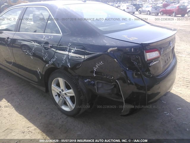 4T1BF1FK3CU011234 - 2012 TOYOTA CAMRY SE/LE/XLE BLACK photo 6