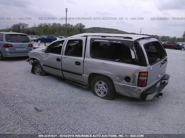 3GNEC16Z05G134395 - 2005 CHEVROLET SUBURBAN C1500 SILVER photo 3