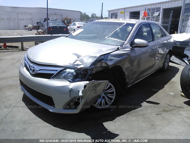 4T1BF1FK7EU434479 - 2014 TOYOTA CAMRY L/SE/LE/XLE Champagne photo 2