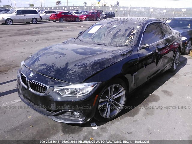 WBA3V5C58FP753646 - 2015 BMW 428 I BLACK photo 2