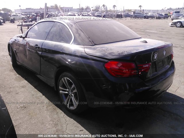 WBA3V5C58FP753646 - 2015 BMW 428 I BLACK photo 3