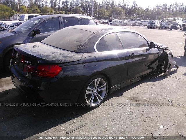 WBA3V5C58FP753646 - 2015 BMW 428 I BLACK photo 4