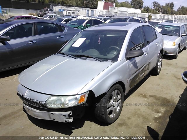 1G8AZ52F54Z231299 - 2004 SATURN ION LEVEL 2 SILVER photo 2