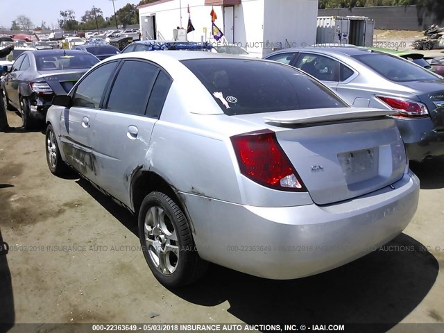 1G8AZ52F54Z231299 - 2004 SATURN ION LEVEL 2 SILVER photo 3