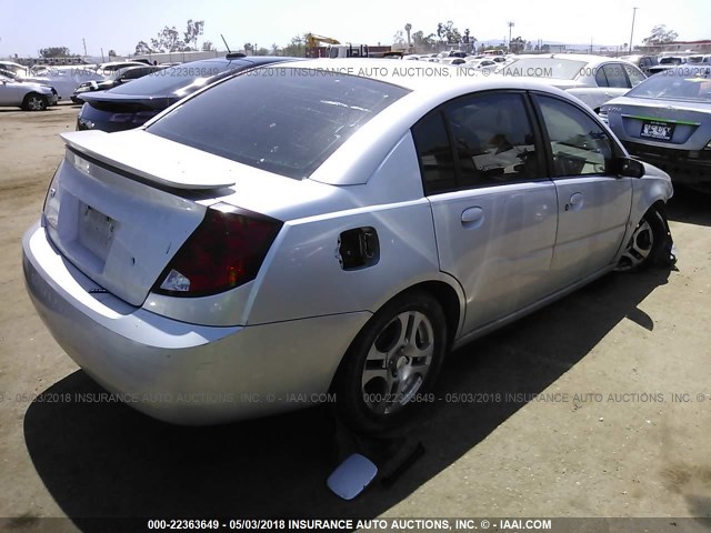1G8AZ52F54Z231299 - 2004 SATURN ION LEVEL 2 Gümüş foto 4