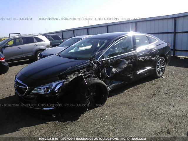 1G4ZP5SS8HU140750 - 2017 BUICK LACROSSE ESSENCE BLACK photo 2