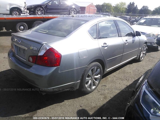 JNKAY01F67M455811 - 2007 INFINITI M35 SPORT SILVER photo 4